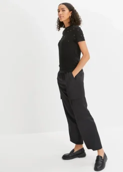 Best Shirt mit Perlen-Applikation Damen Shirts & Tops