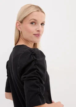 Damen bonprix Shirts & Tops|Nachhaltigere Materialien|Shirt mit Puffärmeln