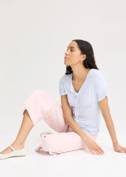 Damen bonprix Shirts & Tops|Shirt mit Raffung