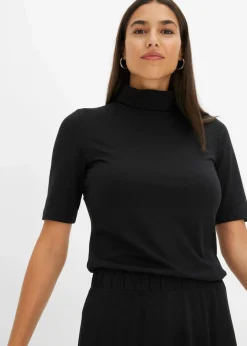 Damen bonprix Shirts & Tops|Shirt mit Rollkragen