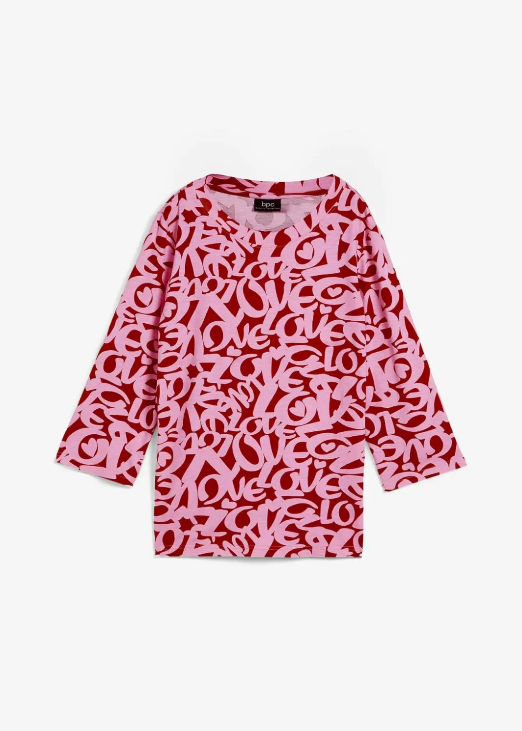 Online Shirt mit Rundhals-Ausschnitt, ¾-Arm Damen Shirts & Tops|Nachhaltigere Materialien