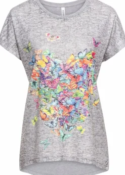New Shirt mit Schmetterlingsdruck Damen Shirts & Tops