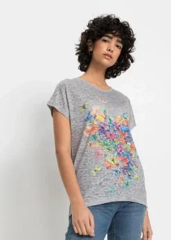 New Shirt mit Schmetterlingsdruck Damen Shirts & Tops