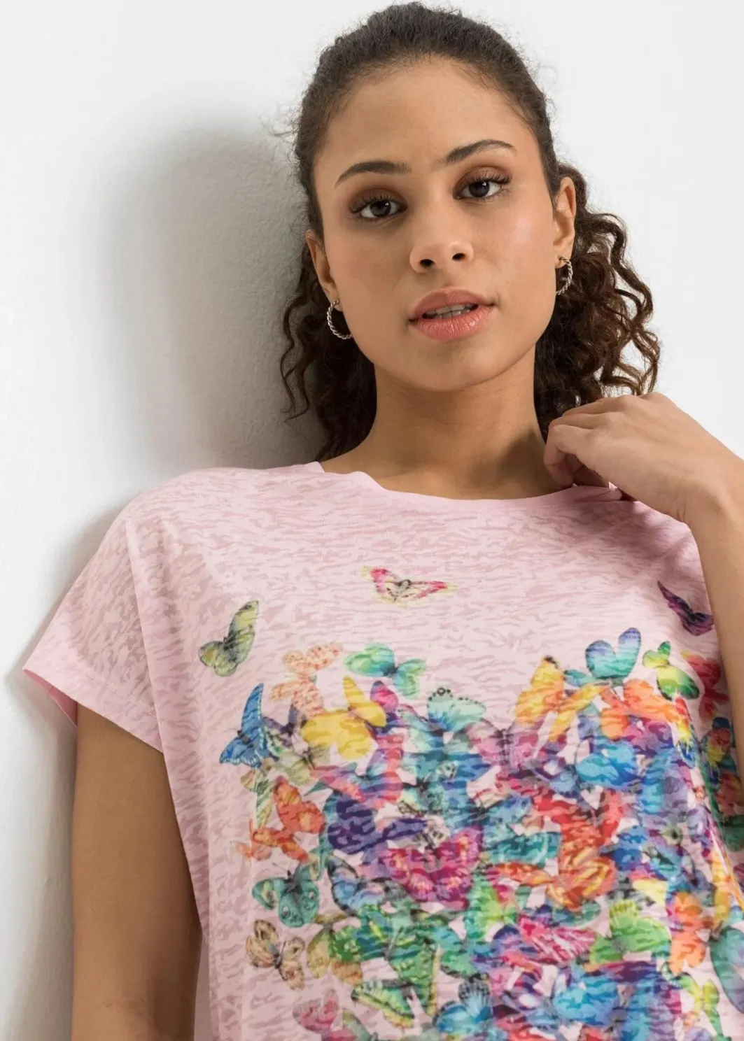 Damen bonprix Shirts & Tops|Shirt mit Schmetterlingsdruck