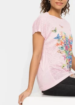 Damen bonprix Shirts & Tops|Shirt mit Schmetterlingsdruck
