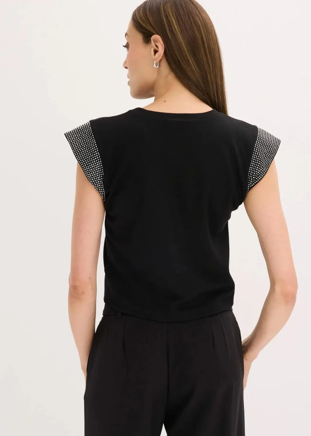 Damen bonprix Shirts & Tops|Nachhaltigere Materialien|Shirt mit Schulterpolstern