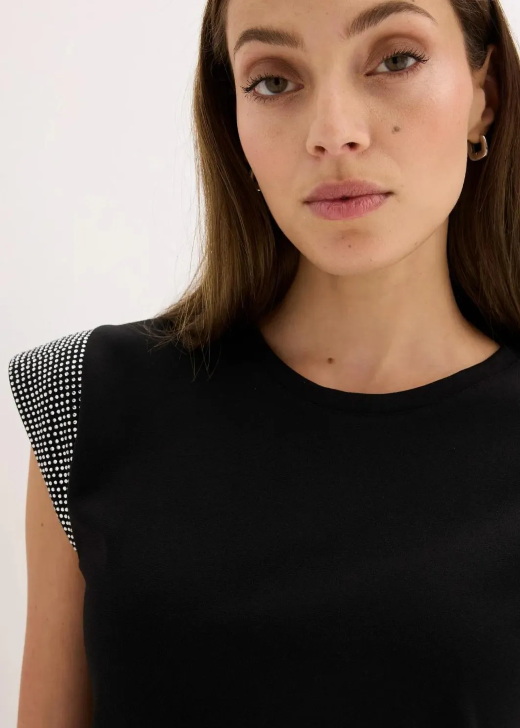 Damen bonprix Shirts & Tops|Nachhaltigere Materialien|Shirt mit Schulterpolstern