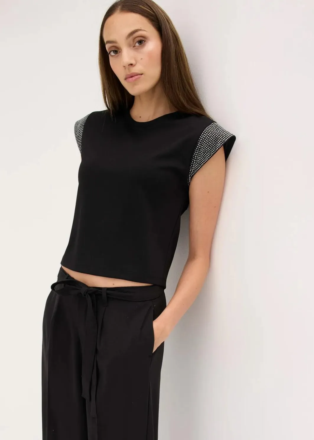 Damen bonprix Shirts & Tops|Nachhaltigere Materialien|Shirt mit Schulterpolstern