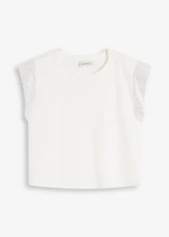 Shirt mit Schulterpolstern Damen Nachhaltigere Materialien|Shirts & Tops