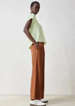 Damen bonprix Premium|Shirts & Tops|Shirt mit Seidenanteil und Webeinsatz