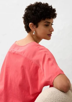Hot Shirt mit Seidenanteil und Webeinsatz Damen Premium|Shirts & Tops