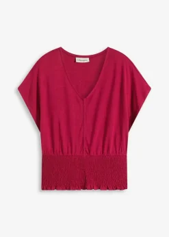 Hot Shirt mit Smock-Saum Damen Shirts & Tops|Nachhaltigere Materialien