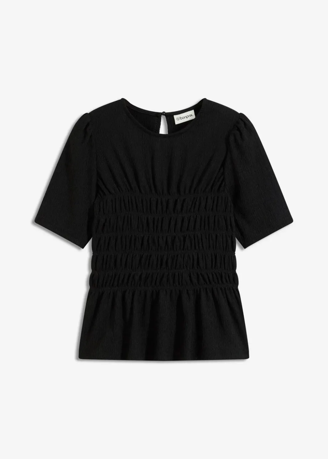 Damen bonprix Shirts & Tops|Nachhaltigere Materialien|Shirt mit Smok