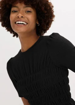 Damen bonprix Shirts & Tops|Nachhaltigere Materialien|Shirt mit Smok