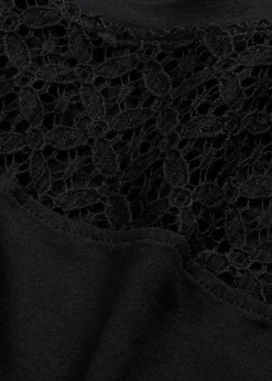 Damen bonprix Nachhaltigere Materialien|Shirts & Tops|Shirt mit Spitze