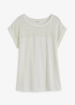 Best Shirt mit Spitze Damen Shirts & Tops|Nachhaltigere Materialien