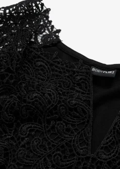 Damen bonprix Nachhaltigere Materialien|Shirts & Tops|Shirt mit Spitze