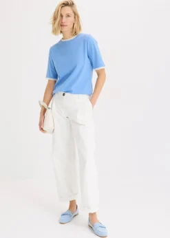 Clearance Shirt mit Spitzenborte Damen Shirts & Tops
