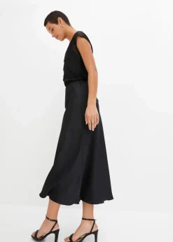 Damen bonprix Nachhaltigere Materialien|Shirts & Tops|Shirt mit Spitzeneinsatz