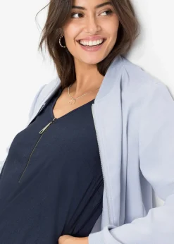 Damen bonprix Shirts & Tops|Nachhaltigere Materialien|Shirt mit Spitzeneinsatz