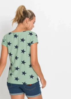 Hot Shirt mit Sternen Damen Shirts & Tops|Nachhaltigere Materialien