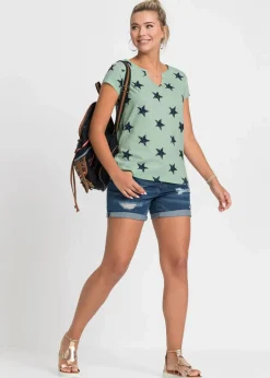 Hot Shirt mit Sternen Damen Shirts & Tops|Nachhaltigere Materialien