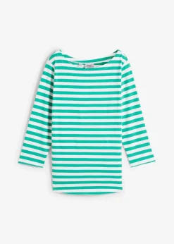 Damen bonprix Shirts & Tops|Basics|Shirt mit U-Boot-Ausschnitt