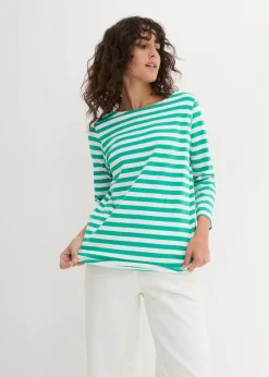 Damen bonprix Shirts & Tops|Basics|Shirt mit U-Boot-Ausschnitt