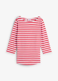 Damen bonprix Bekleidung·Röcke|Basics|Shirt mit U-Boot-Ausschnitt