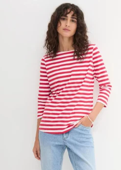 Damen bonprix Bekleidung·Röcke|Basics|Shirt mit U-Boot-Ausschnitt