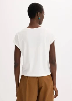 Discount Shirt mit Viskose und Glitzersteinen Damen Shirts & Tops