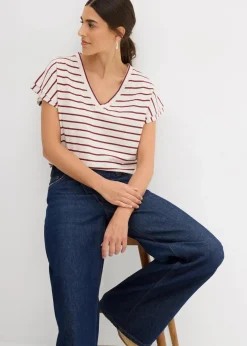 Damen bonprix Shirts & Tops|Shirt mit Volantärmeln