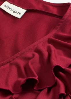 Damen bonprix Shirts & Tops|Shirt mit Volants aus softem Modal-Mix