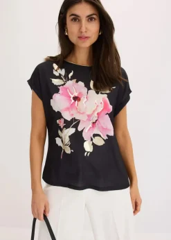 Best Shirt mit Webeinsatz Damen Shirts & Tops
