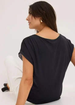 Best Shirt mit Webeinsatz Damen Shirts & Tops