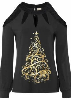 Shirt mit Weihnachtsmotiv Damen Shirts & Tops