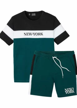 Shirt und kurze Hose (2-tlg.Set) Herren Große Größen|Shirts & Polos