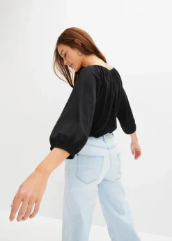 Damen bonprix Nachhaltigere Materialien|Shirts & Tops|Shirtbluse aus reiner Bio-Baumwolle