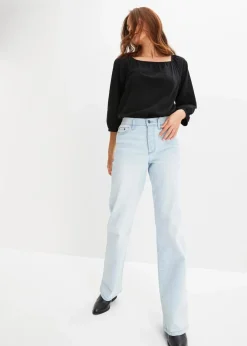 Damen bonprix Nachhaltigere Materialien|Shirts & Tops|Shirtbluse aus reiner Bio-Baumwolle