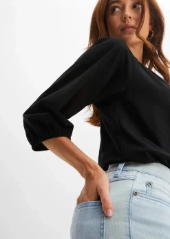 Damen bonprix Nachhaltigere Materialien|Shirts & Tops|Shirtbluse aus reiner Bio-Baumwolle