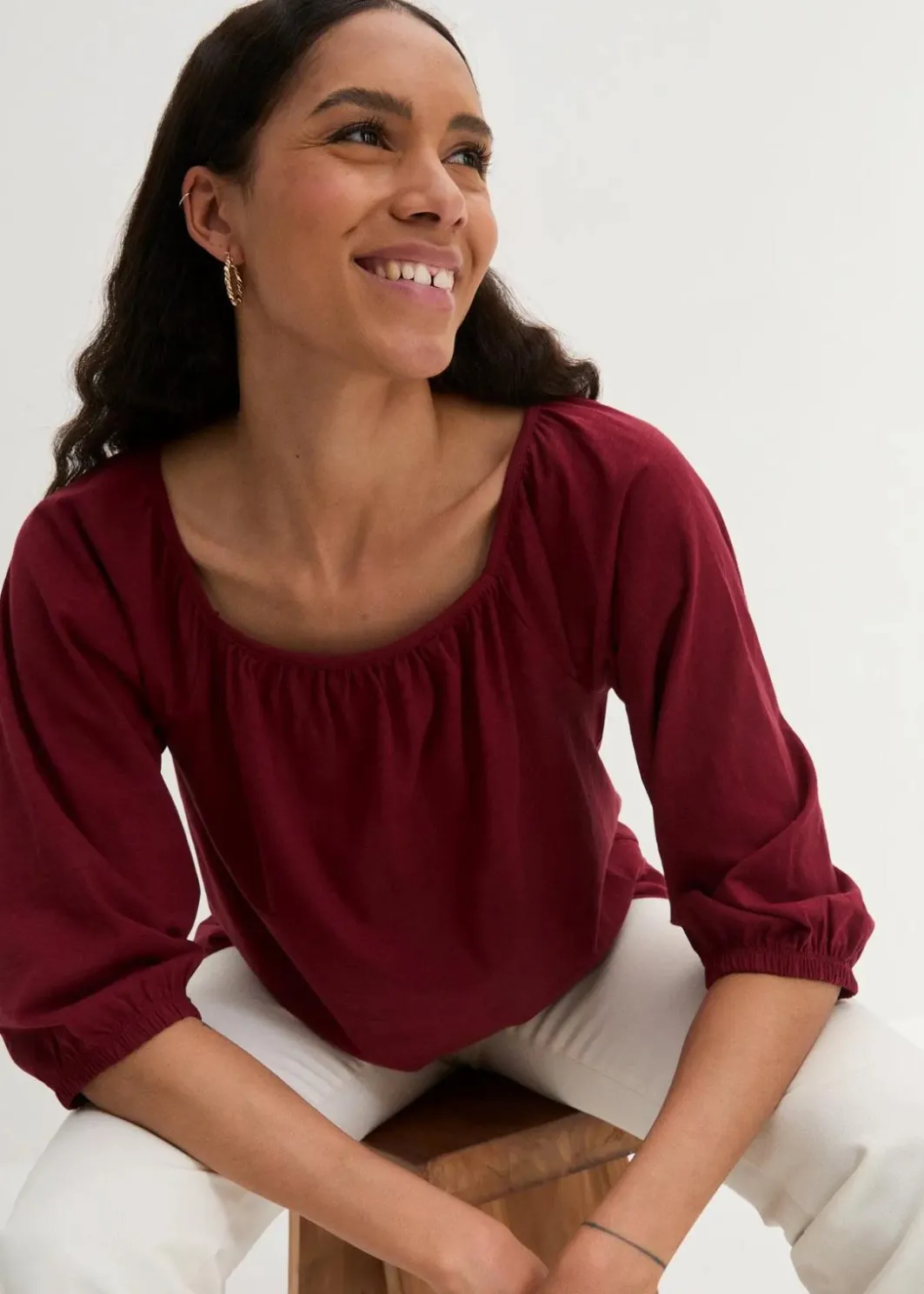 Hot Shirtbluse aus reiner Bio-Baumwolle Damen Shirts & Tops|Nachhaltigere Materialien