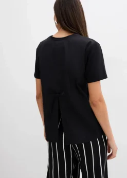 Clearance Shirtbluse mit Bindedetail Damen Shirts & Tops