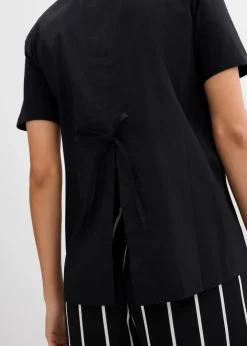 Clearance Shirtbluse mit Bindedetail Damen Shirts & Tops