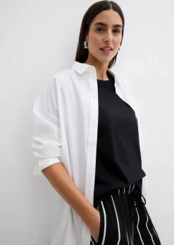 Clearance Shirtbluse mit Bindedetail Damen Shirts & Tops