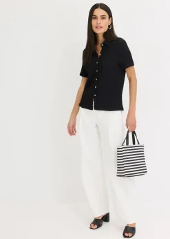 Damen bonprix Shirts & Tops|Shirtbluse mit Struktur