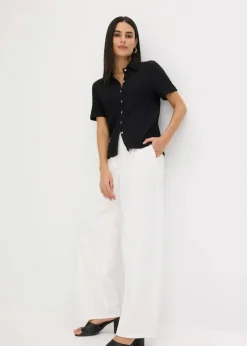 Damen bonprix Shirts & Tops|Shirtbluse mit Struktur