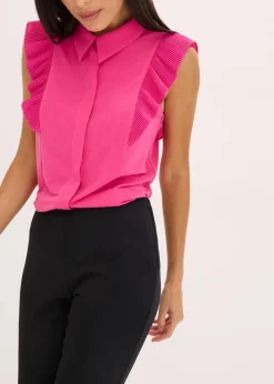Online Shirtbluse mit Volants Damen Shirts & Tops