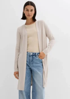 Damen bonprix Shirts & Tops|Basics|Shirtjacke aus softem Viskose-Mix