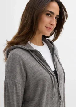 Damen bonprix Bekleidung·Umstandsmode|Strickmode|Shirtjacke in Strickoptik aus Viskose-Mix