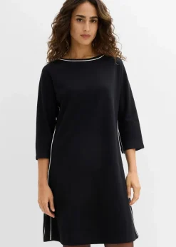 Clearance Shirtkleid aus Bio Bauwolle mit Kontrastpiping Damen Bekleidung·Pullover & Strickjacken|Nachhaltigere Materialien